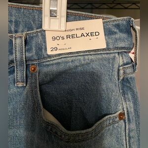 Abercrombie Jeans Womens 29 Regular High Rise 90s Relaxed Medium Cowboy Boot NWT